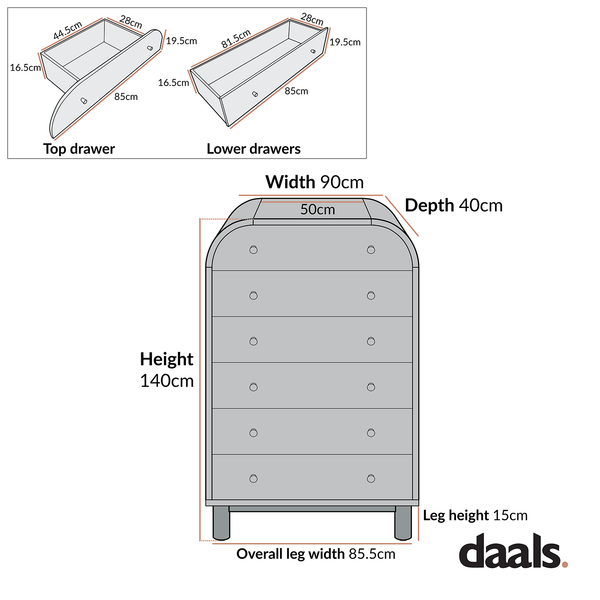Maude Tall Chest, Washed White Ash