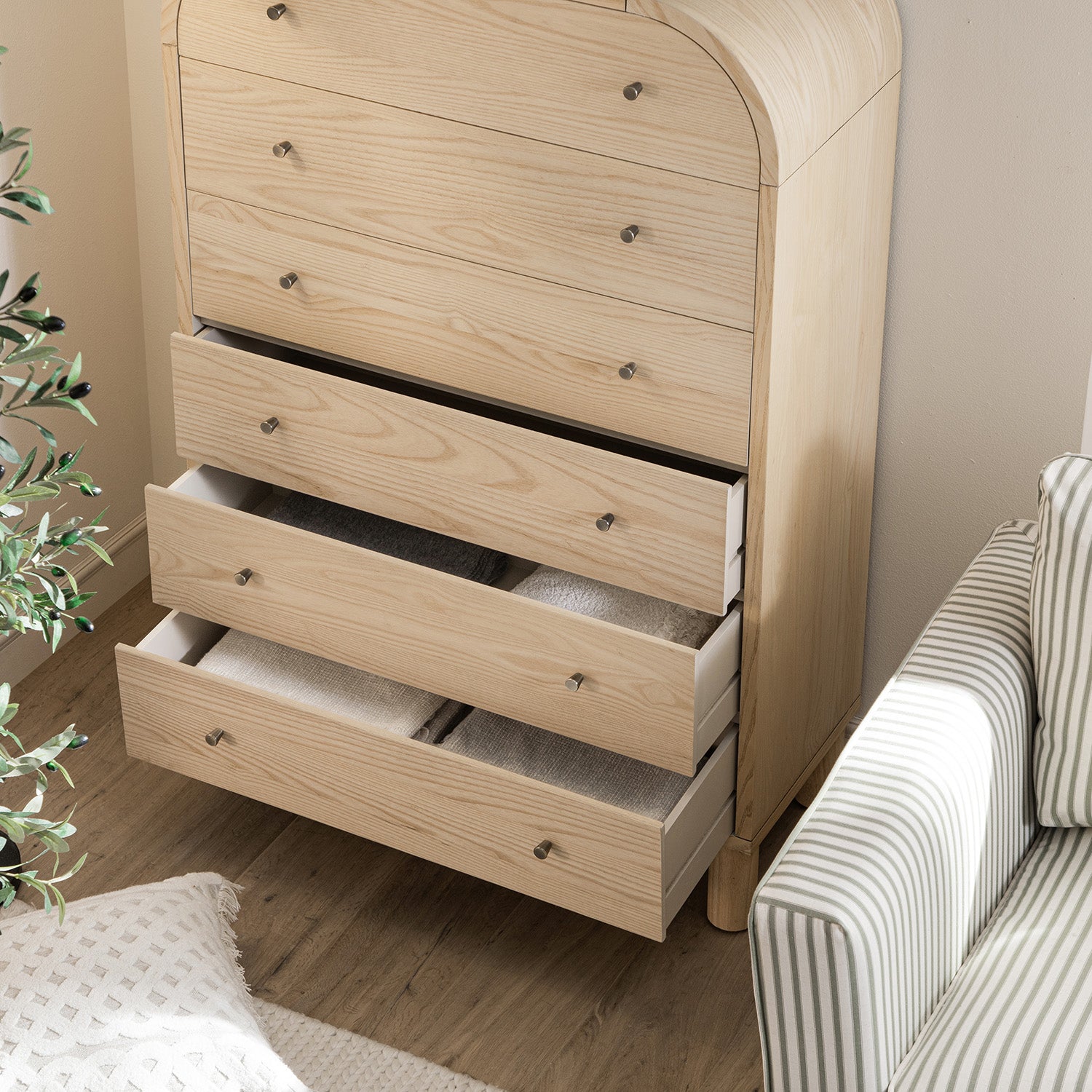 Maude Tall Chest, Natural Ash