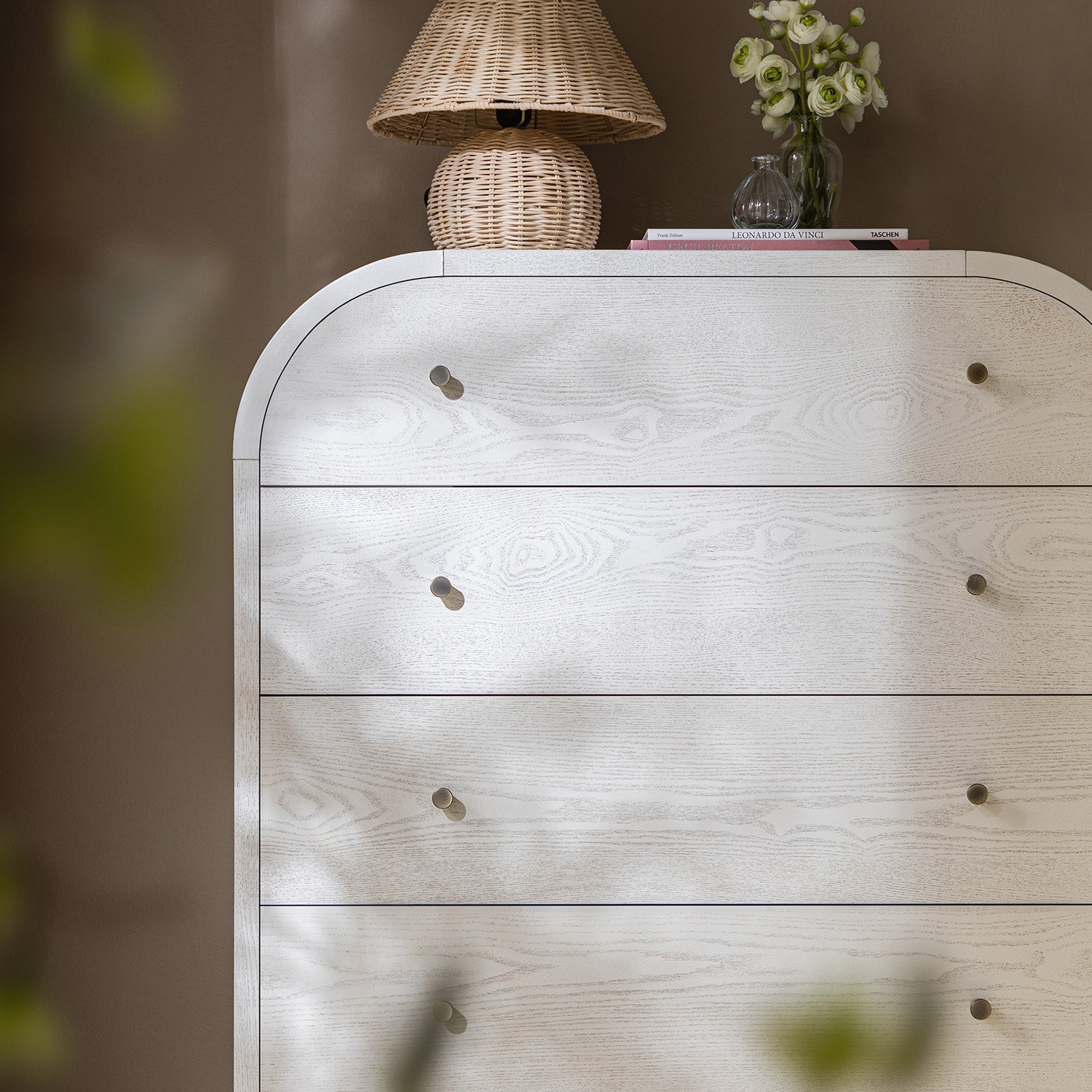 Maude Tall Chest, Washed White Ash