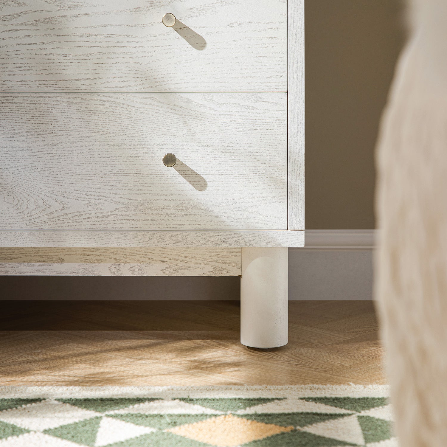 Maude Tall Chest, Washed White Ash