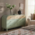Maude 9 Drawer Chest, Muted Pistachio Ash with Raffia - daals