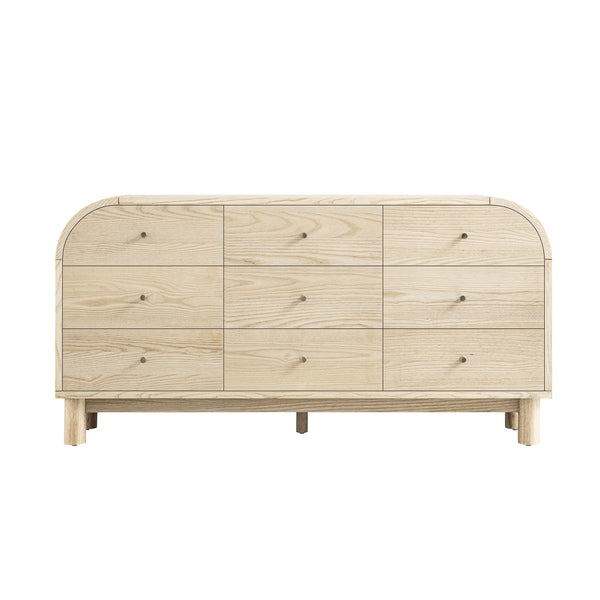 Maude 9 Drawer Chest, Natural Ash