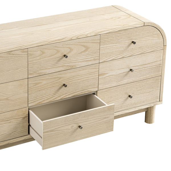 Maude 9 Drawer Chest, Natural Ash