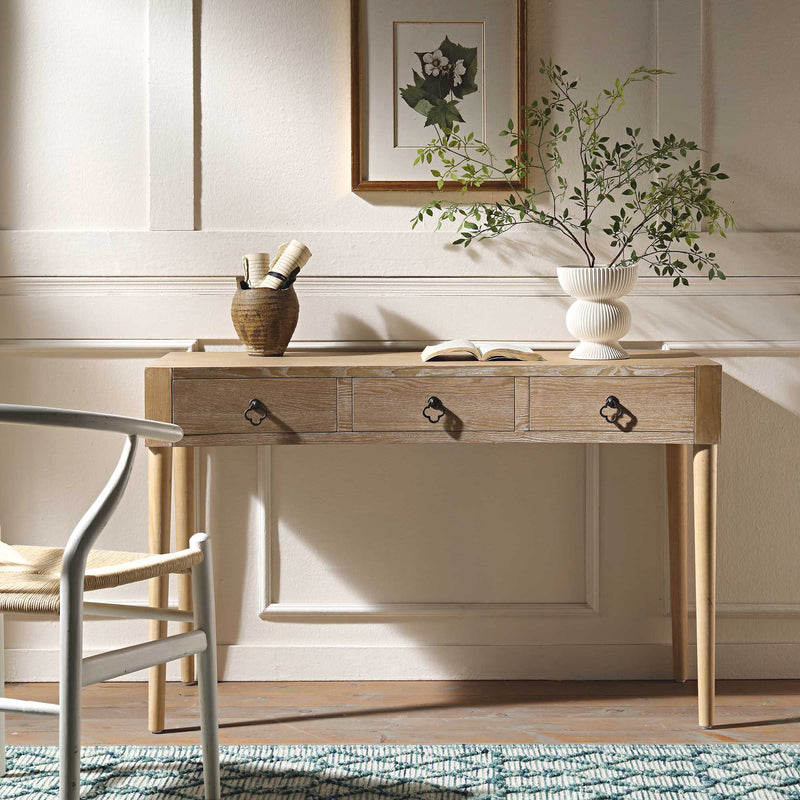 Thalia Concave Dressing Table, Natural - daals