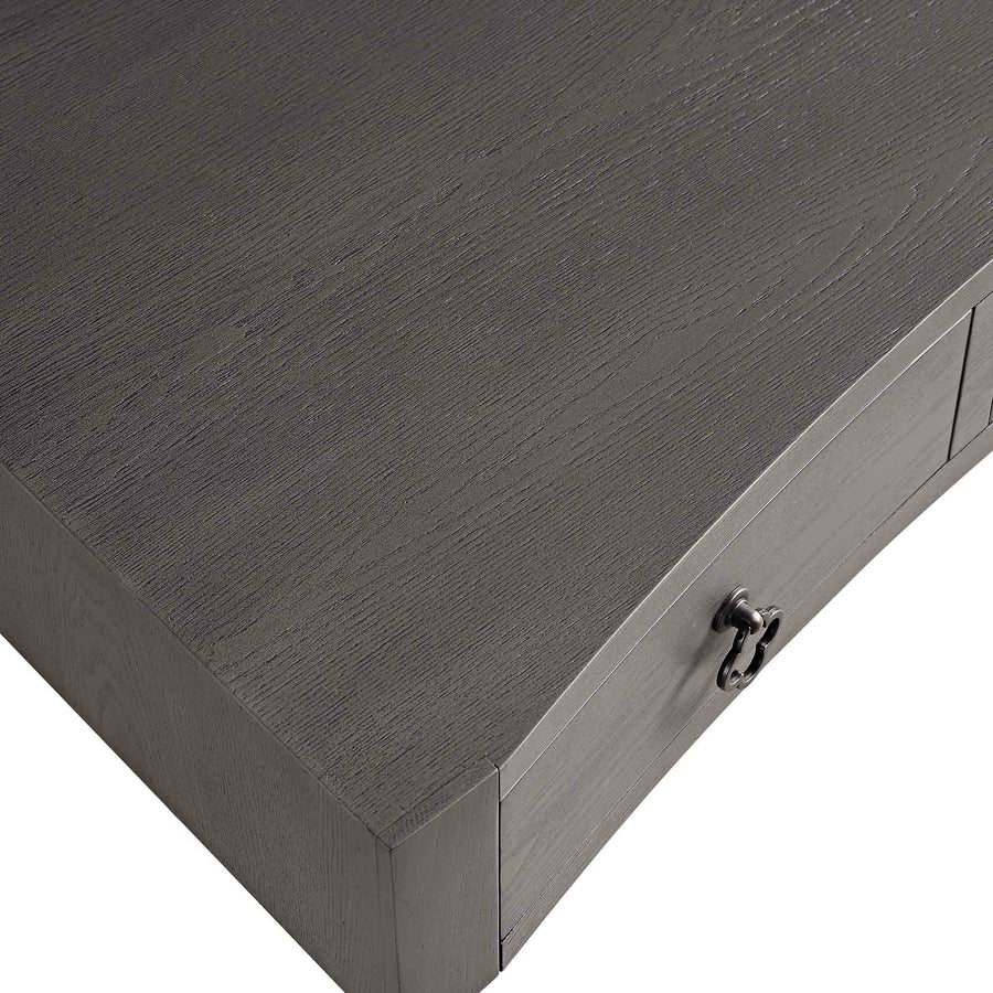 Thalia Concave Dressing Table, Silver Oak