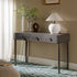 Thalia Concave Dressing Table, Silver Oak - daals