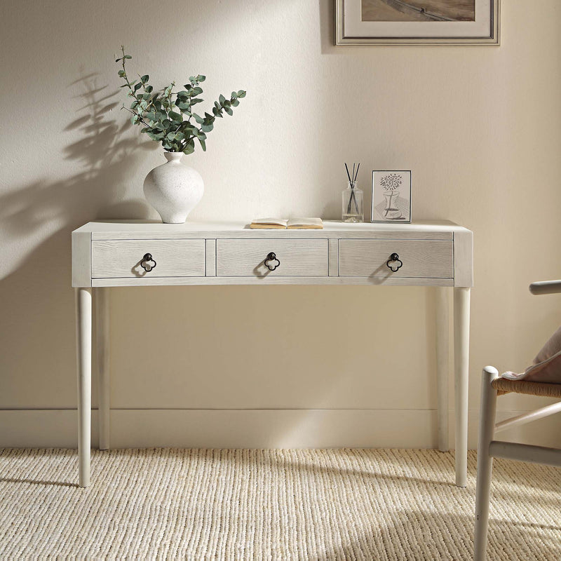 Thalia Concave Dressing Table, Washed White - daals