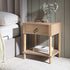 Thalia Concave 1 Drawer Bedside Table, Natural - daals
