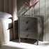 Thalia Concave 3 Drawer Bedside Table, Silver Oak - daals