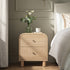 Maude 2 Drawer Bedside Table, Natural Ash - daals