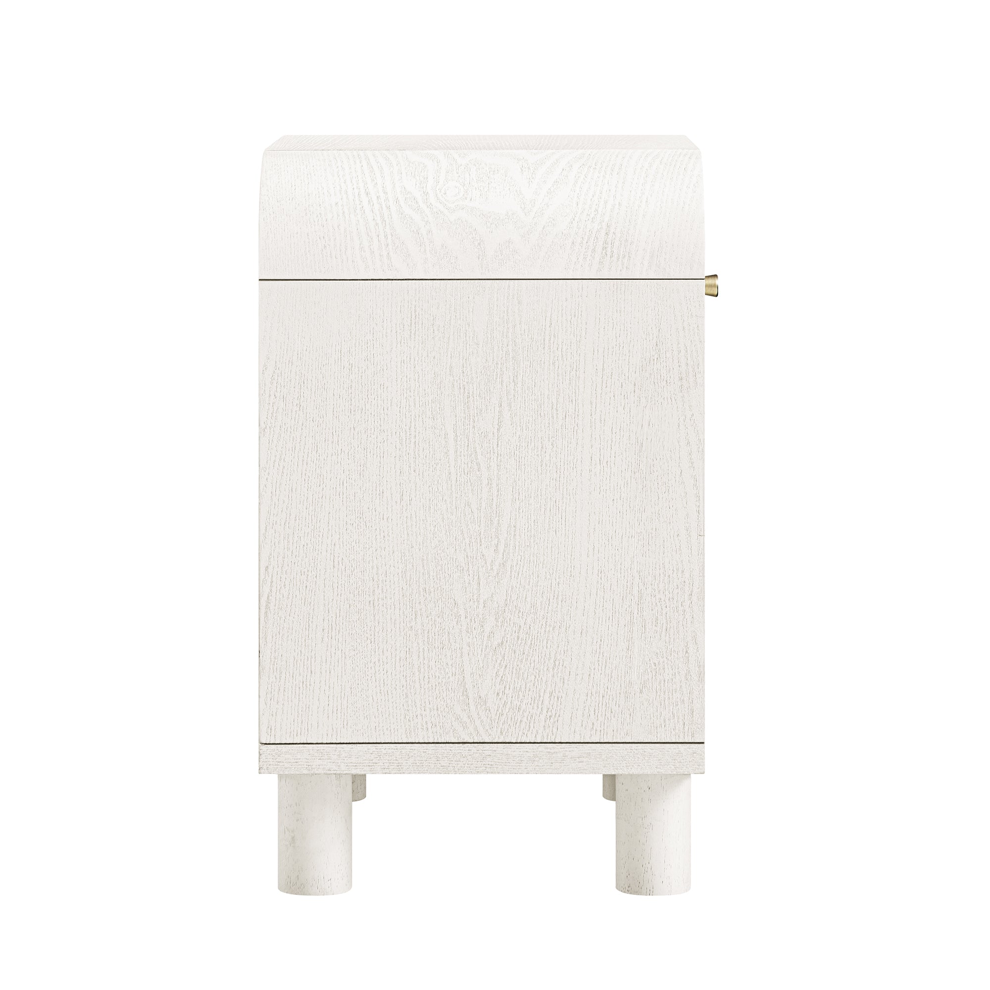 Maude 1 Drawer Bedside Table, Washed White Ash