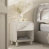 Maude 1 Drawer Bedside Table, Washed White Ash - daals