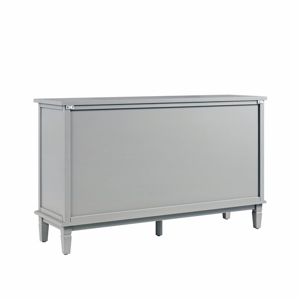 Chantilly Mid Grey Carved Large Sideboard - daals