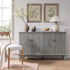 Chantilly Mid Grey Carved Large Sideboard - daals