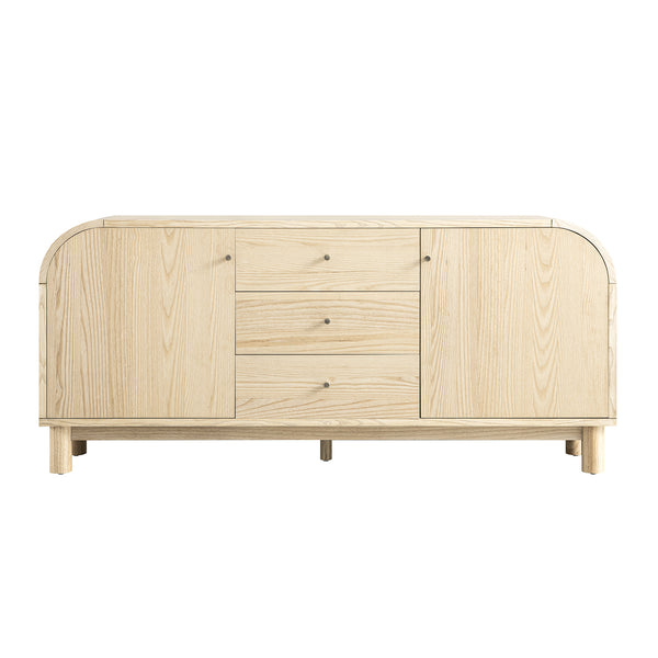 Maude Wide 3 - Drawer Sideboard, Natural Ash - daals