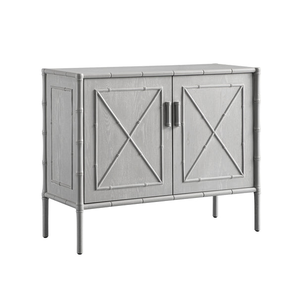 Elstowe Faux Bamboo Small Sideboard, Warm Grey