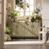 Elstowe Faux Bamboo Large Sideboard, Sage Green - daals