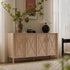 Elstowe Faux Bamboo Large Sideboard, Nude Pink - daals