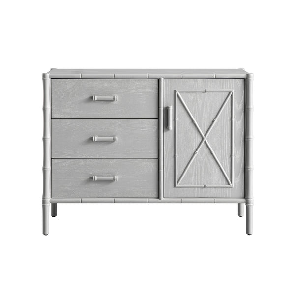 Elstowe Faux Bamboo 1 - Door 3 - Drawer Sideboard, Warm Grey - daals