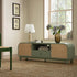 Maude TV Unit, Muted Pistachio Ash with Raffia - daals
