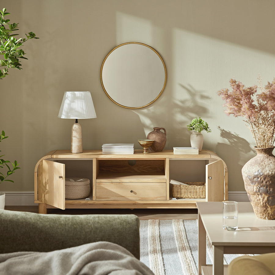 Maude TV Unit, Natural Ash
