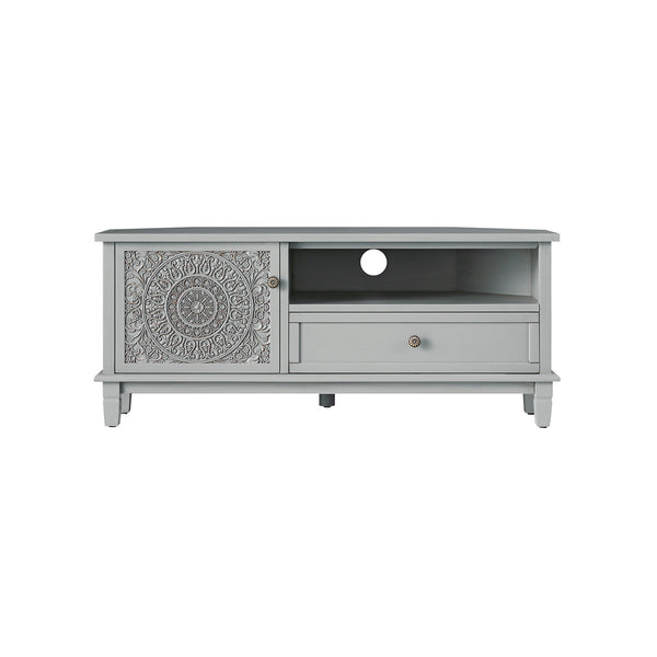 Chantilly Mid Grey Corner TV Unit - daals
