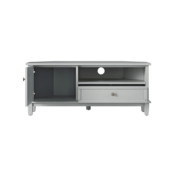 Chantilly Mid Grey Corner TV Unit - daals
