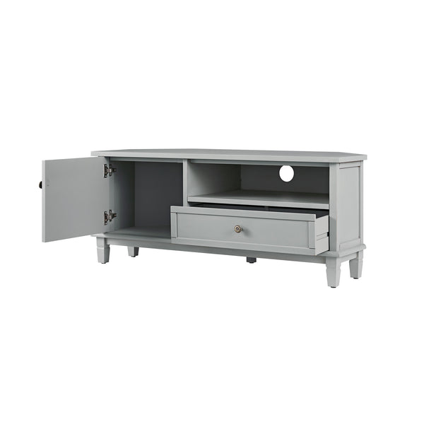 Chantilly Mid Grey Corner TV Unit - daals