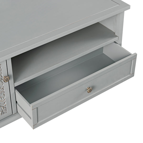 Chantilly Mid Grey Corner TV Unit - daals