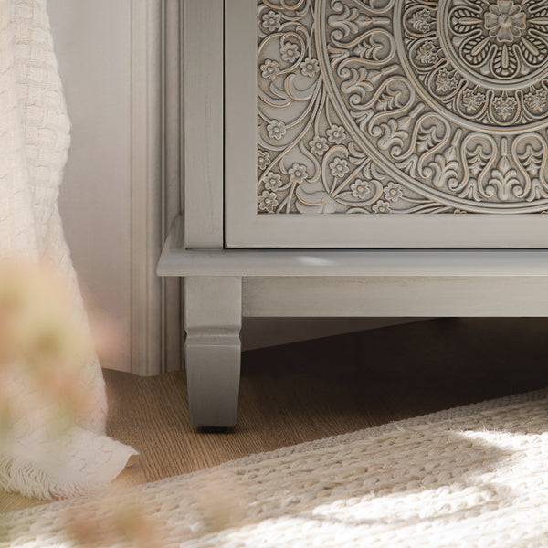 Chantilly Mid Grey Corner TV Unit - daals