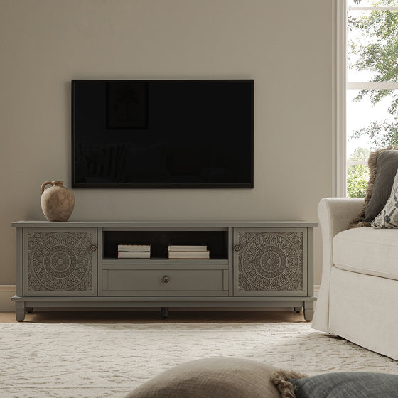 Chantilly Mid Grey 150cm Wide TV Unit
