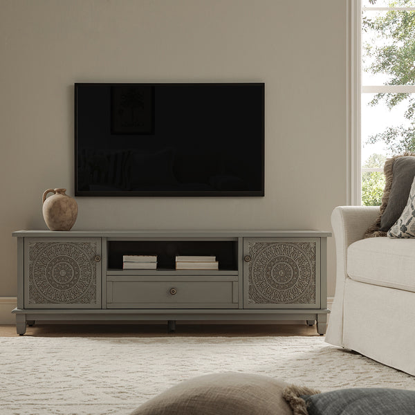 Chantilly Mid Grey 150cm Wide TV Unit - daals
