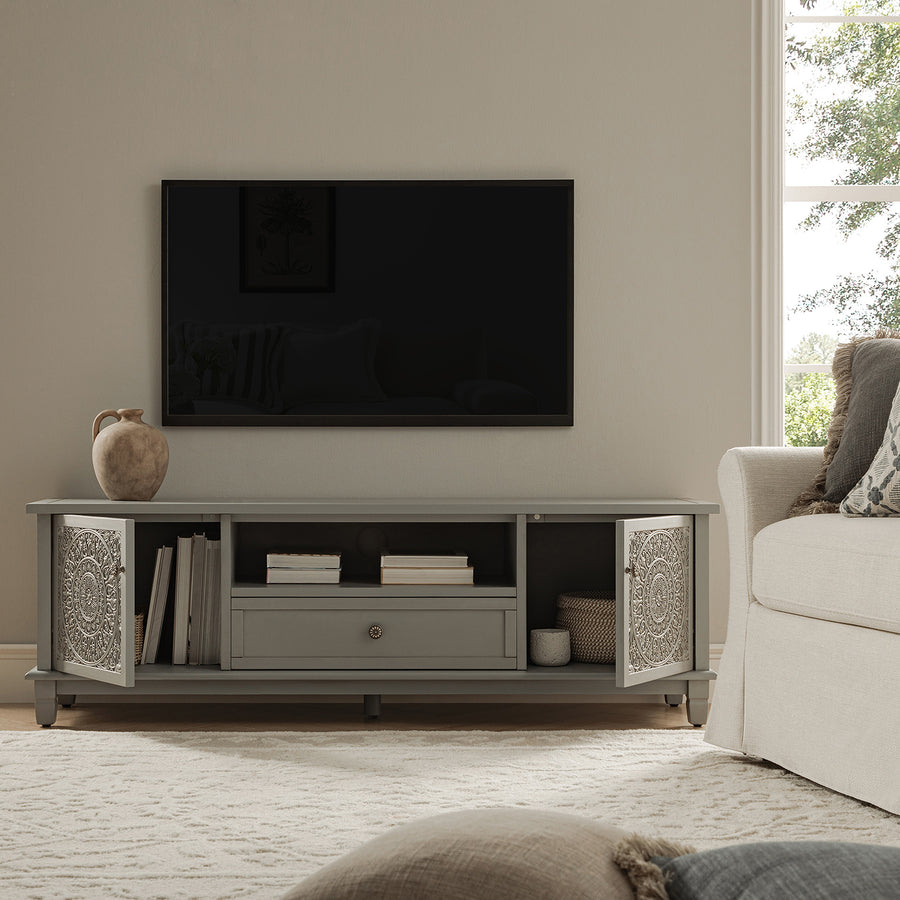 Chantilly Mid Grey 150cm Wide TV Unit