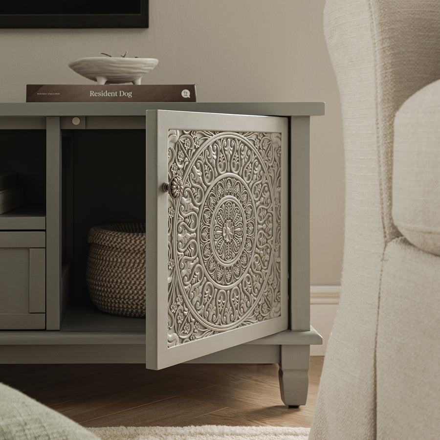 Chantilly Mid Grey 150cm Wide TV Unit