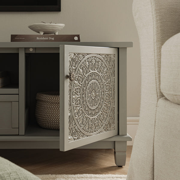 Chantilly Mid Grey 150cm Wide TV Unit - daals