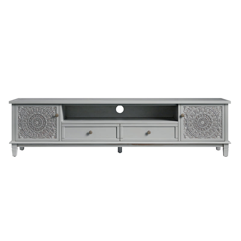 Chantilly Mid Grey 200cm Wide TV Unit