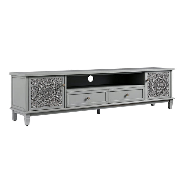 Chantilly Mid Grey 200cm Wide TV Unit