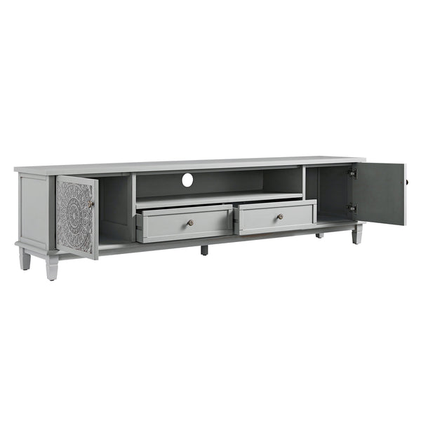 Chantilly Mid Grey 200cm Wide TV Unit