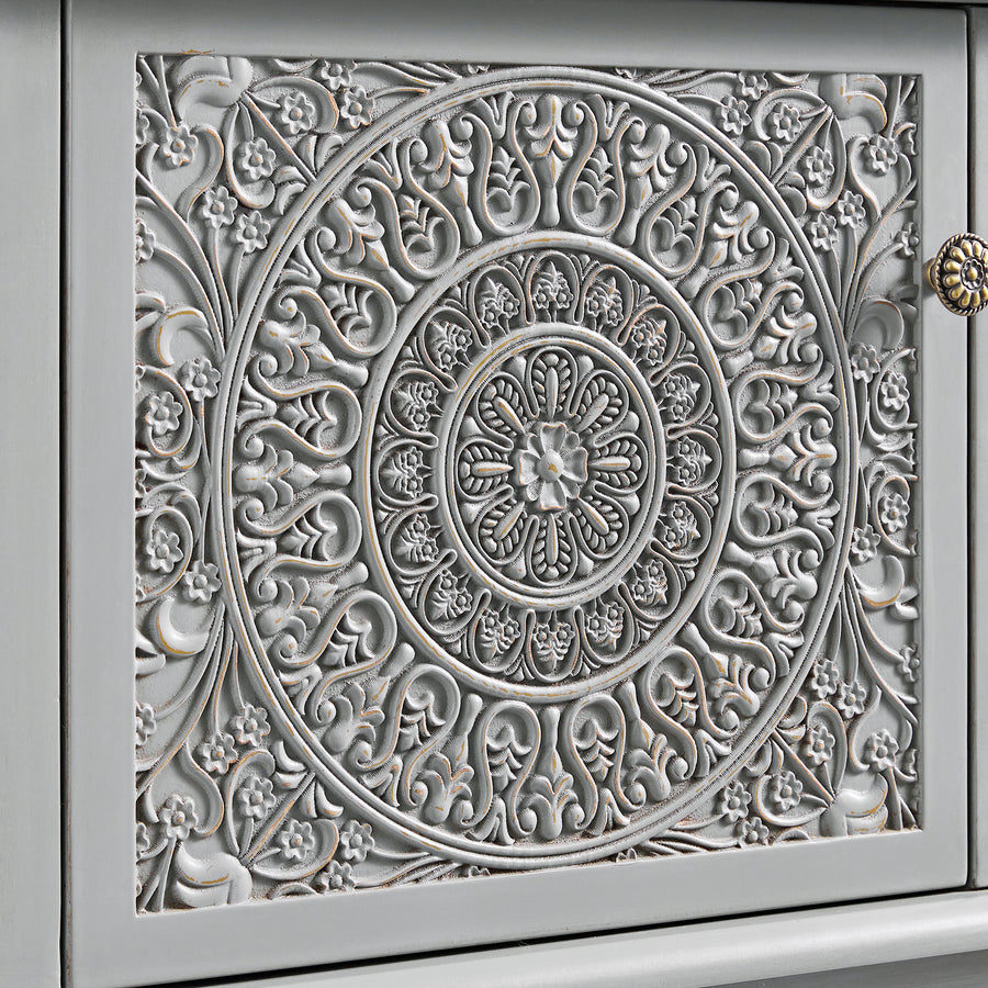 Chantilly Mid Grey 200cm Wide TV Unit