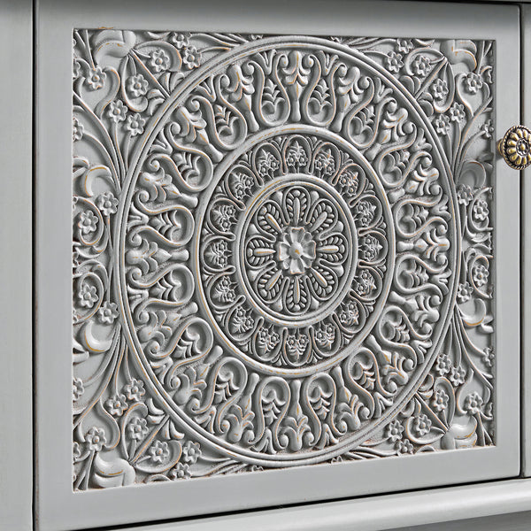 Chantilly Mid Grey 200cm Wide TV Unit