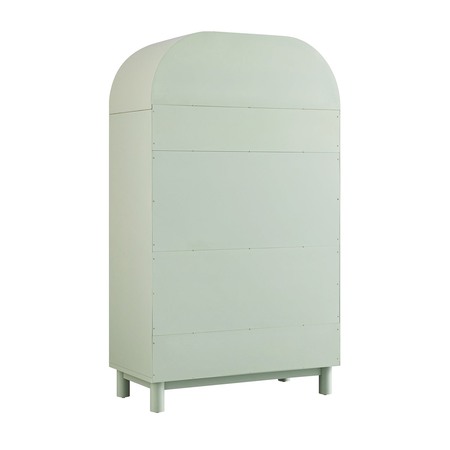 Maude Double Wardrobe, Muted Pistachio Ash with Raffia