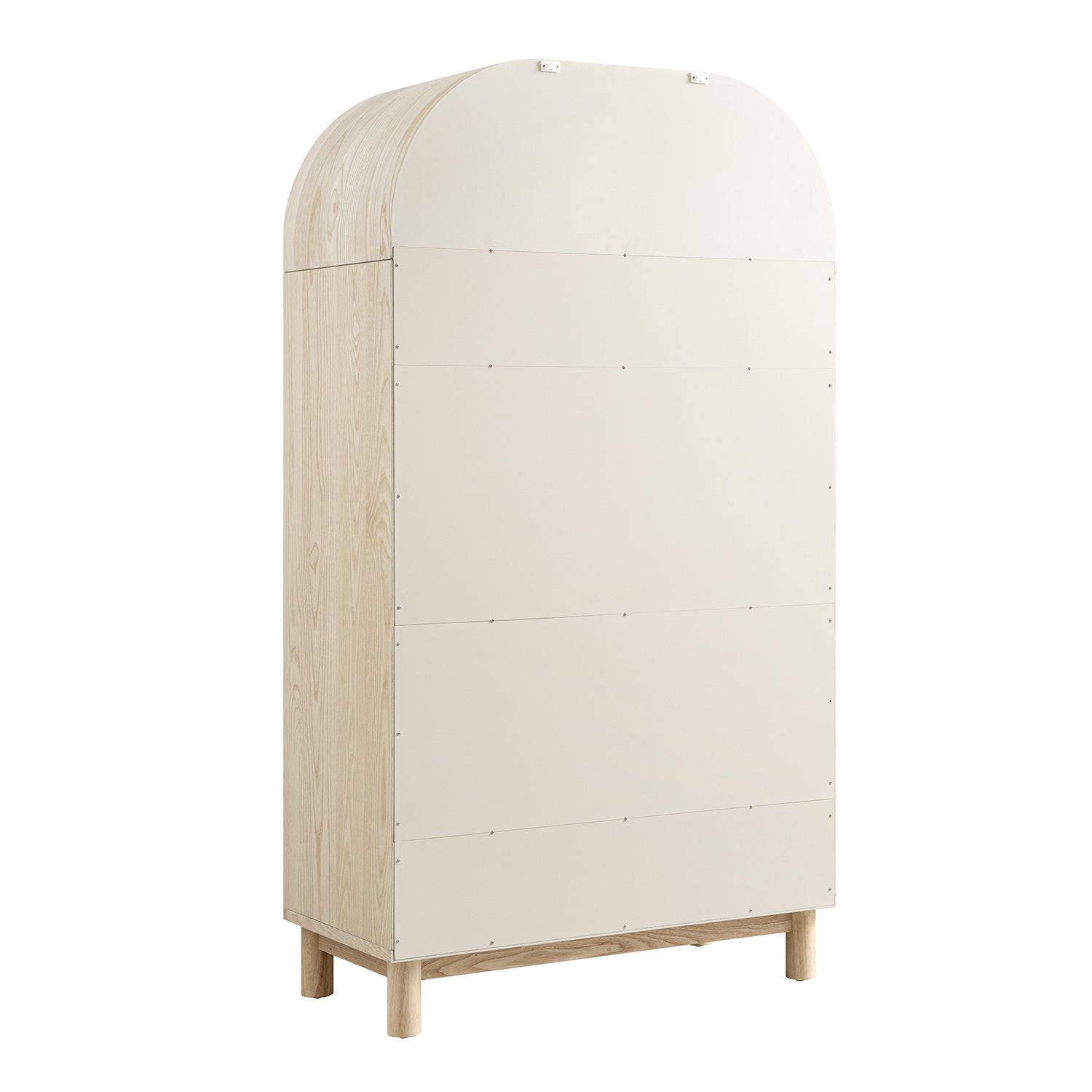 Maude Double Wardrobe, Natural Ash with Raffia