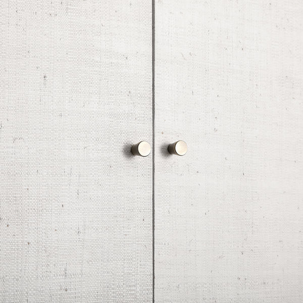 Maude Double Wardrobe, Washed White Ash with Raffia - daals
