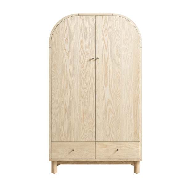 Maude Double Wardrobe, Natural Ash - daals