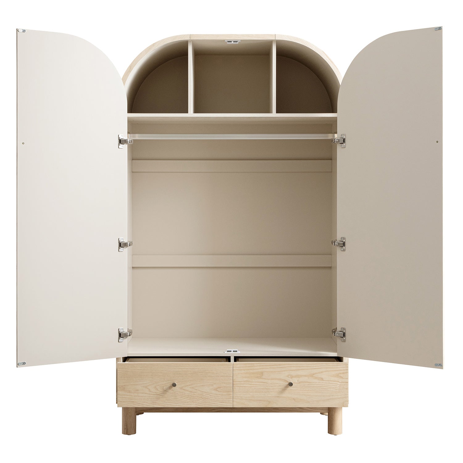 Maude Double Wardrobe, Natural Ash