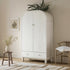 Maude Double Wardrobe, Washed White Ash - daals