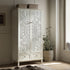 Chantilly Whitewashed Carved Double Wardrobe - daals