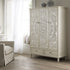 Chantilly Whitewashed Carved Triple Wardrobe - daals