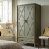Elstowe Faux Bamboo Double Wardrobe, Sage Green - daals