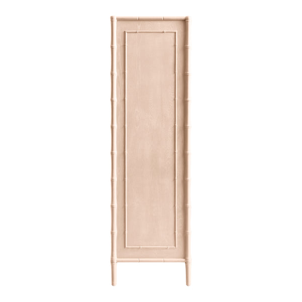 Elstowe Faux Bamboo Double Wardrobe, Nude Pink